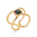 Coque de Nacre Bague plaqué or 2936416