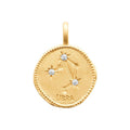 Coque de Nacre Pendentif zodiaque plaqué or 27687109