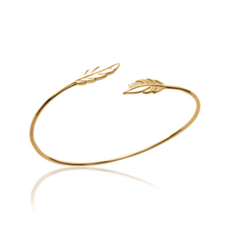 Coque de Nacre Bracelet jonc plaqué or 921402