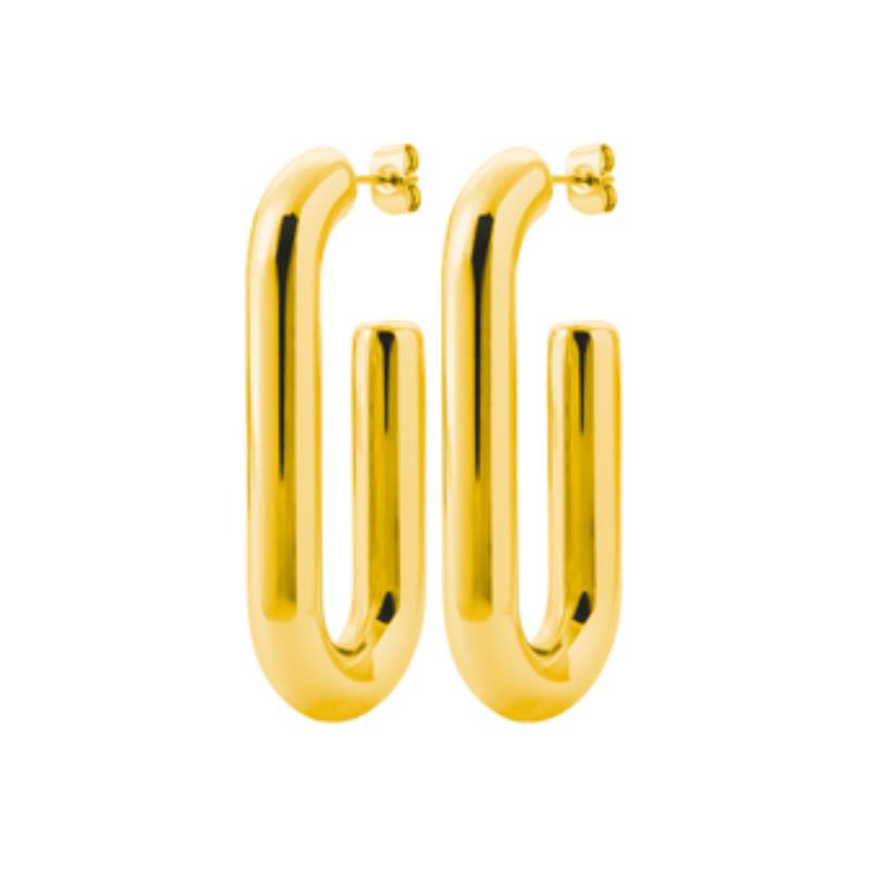 Izee Boucles d'oreilles acier doré 3116209