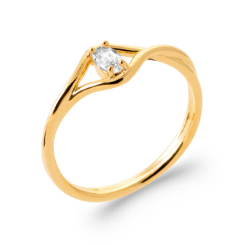 Coque de Nacre Bague plaqué or 2986010