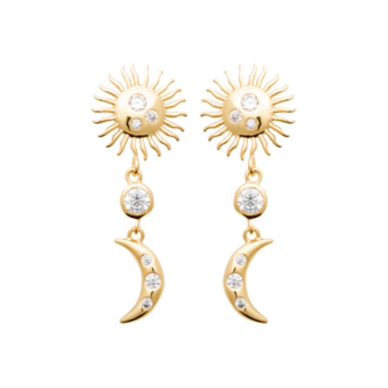 Coque de Nacre Boucles d'oreilles pendantes plaqué or 23026610
