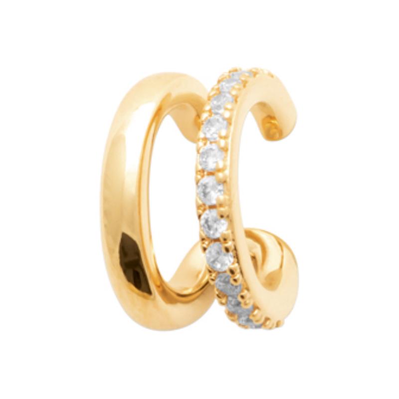 Coque de Nacre Boucle d'oreille à l'unité plaqué or 23035510
