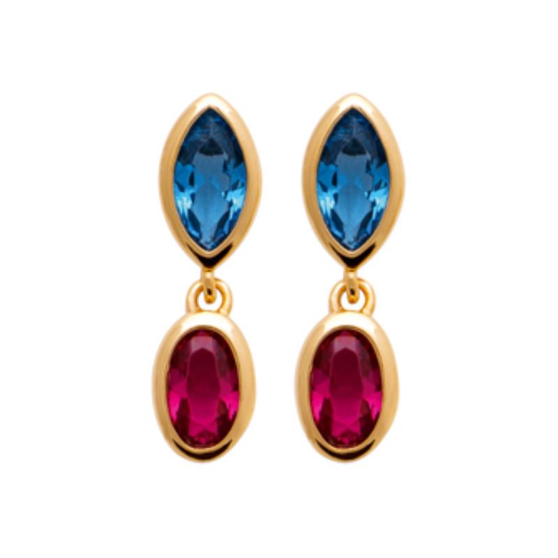 Coque de Nacre Boucles d'oreilles pendantes plaqué or 23001805