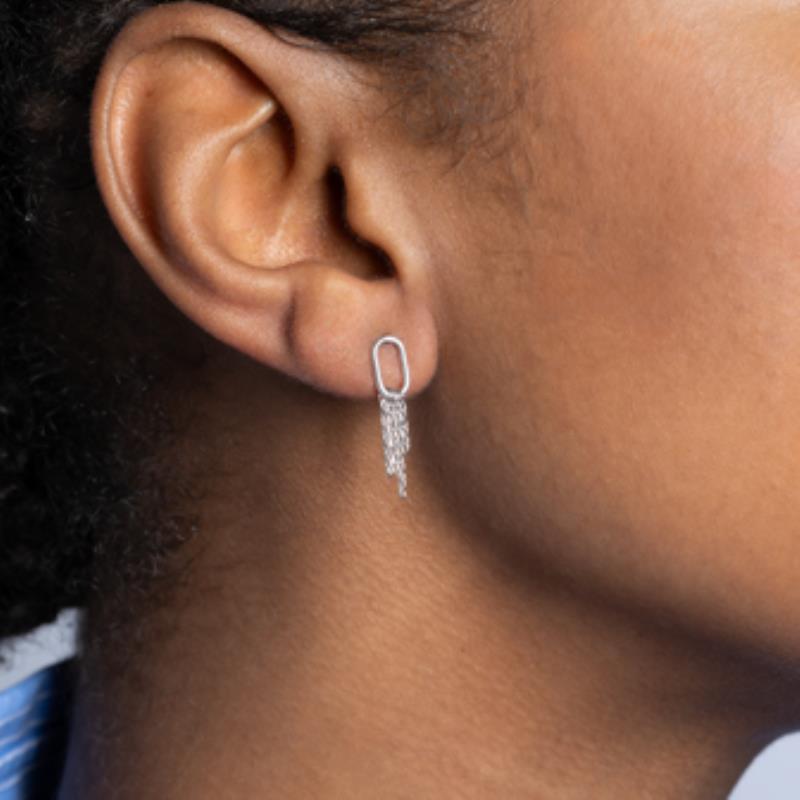 Coque de Nacre Boucles d'oreilles pendantes argent 73047100