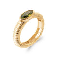 Coque de Nacre Bague solitaire plaqué or 2967750