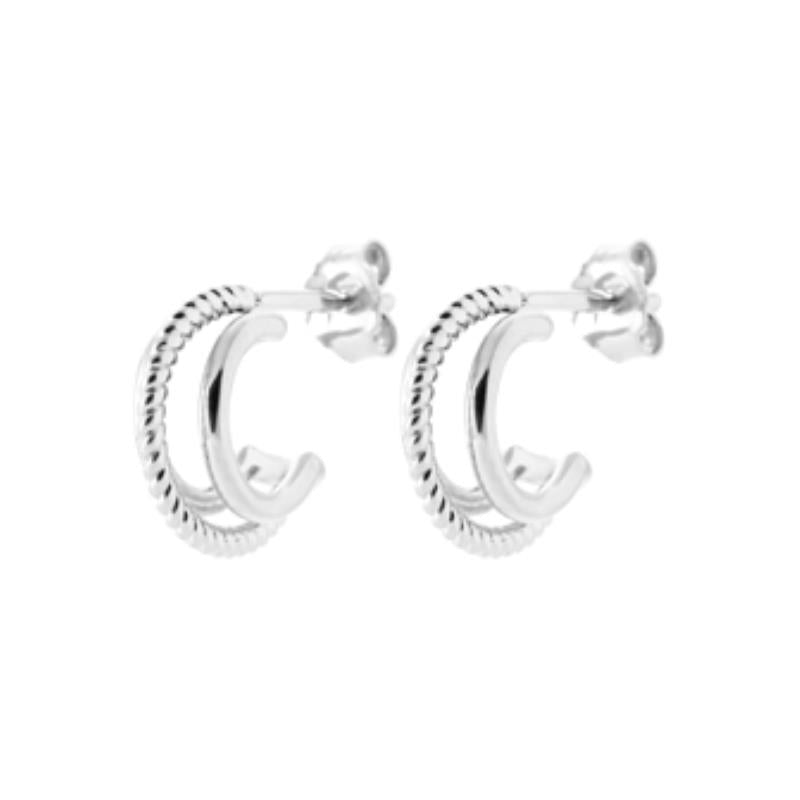 Coque de Nacre Créoles argent 7671500