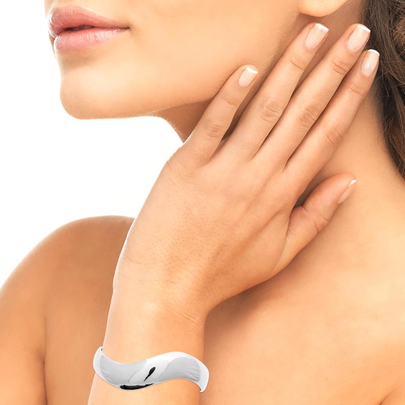 Coque de Nacre Bracelet jonc acier 312303