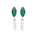 Coque de Nacre Puces d'oreilles argent 13037750