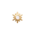 Coque de Nacre Boucle d'oreille à l'unité plaqué or 2598410U