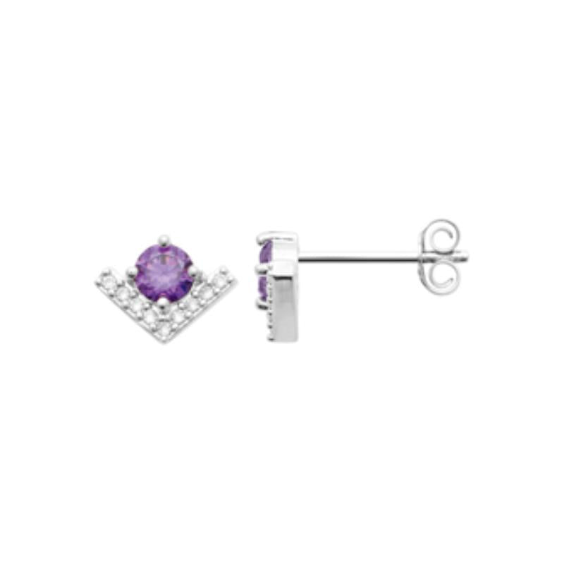 Coque de Nacre Puces d'oreilles argent 13055370