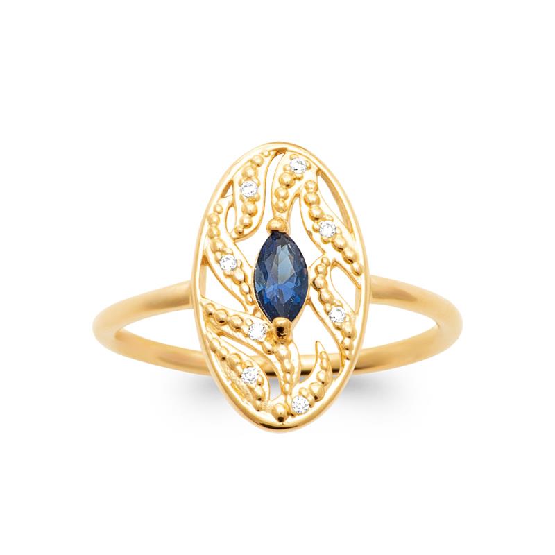 Coque de Nacre Bague plaqué or 20009640