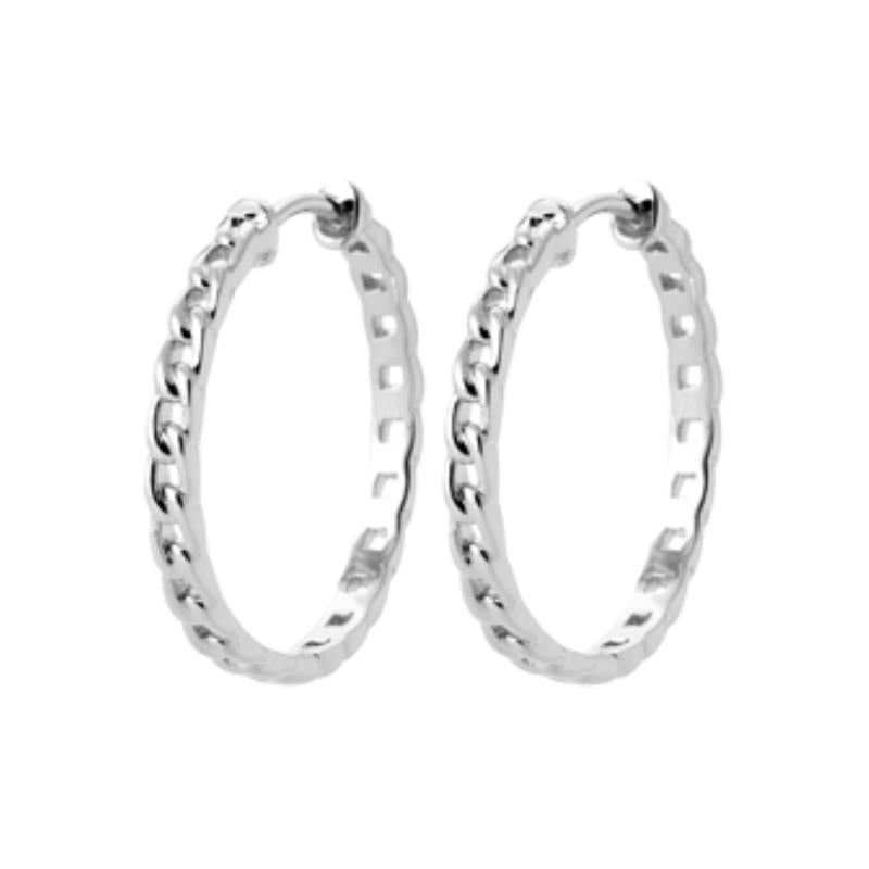 Coque de Nacre Créoles argent 7634830
