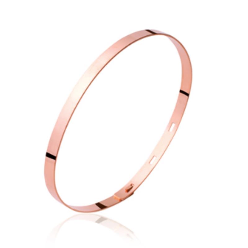 Coque de Nacre Bracelet jonc plaqué or rose 929354