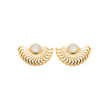 Coque de Nacre Boucles d'oreilles plaqué or 23076810