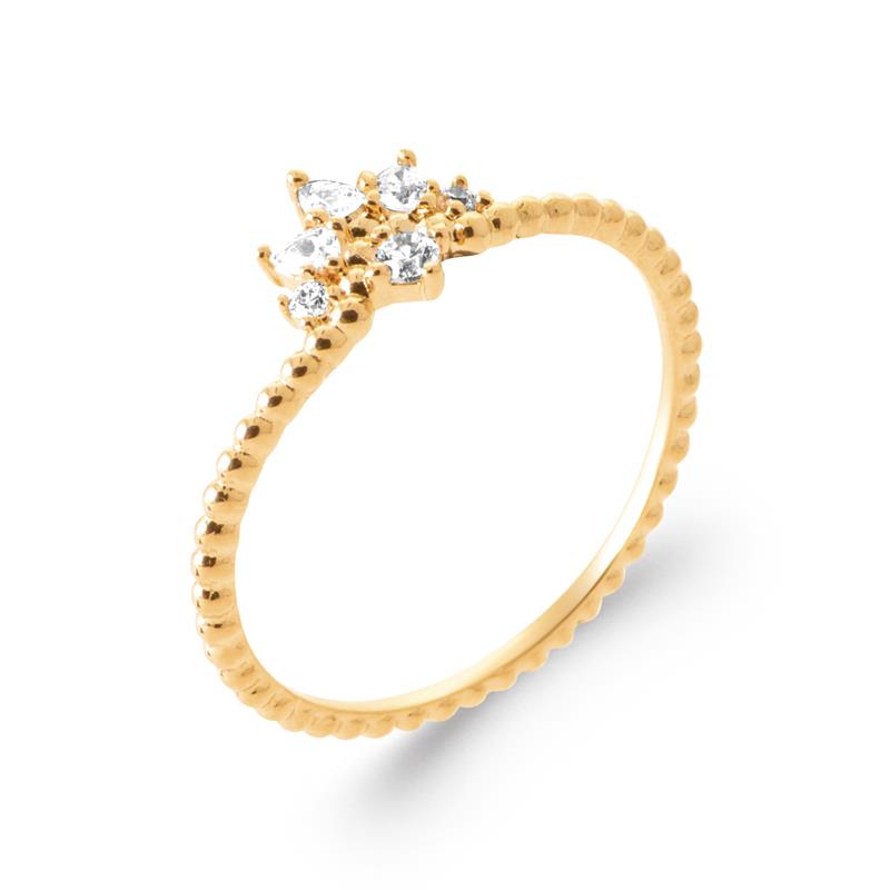 Coque de Nacre Bague plaqué or 20004810