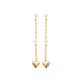 Coque de Nacre Boucles d'oreilles pendantes plaqué or 23027110
