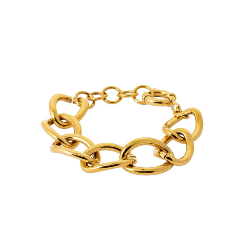 Coque de Nacre Bracelet acier doré 312371