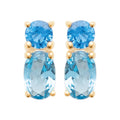 Coque de Nacre Puces d'oreilles plaqué or 23057260