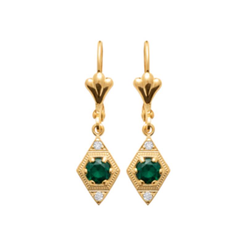 Coque de Nacre Boucles d'oreilles pendantes plaqué or 23063450