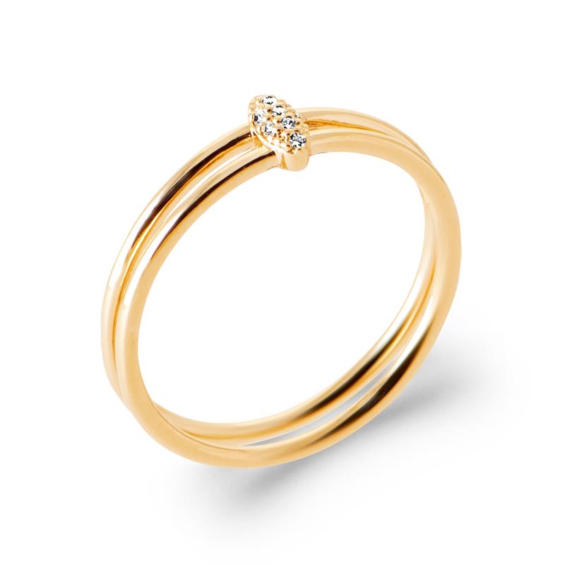 Coque de Nacre Bague plaqué or 20001910