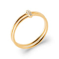 Coque de Nacre Bague plaqué or 20001910