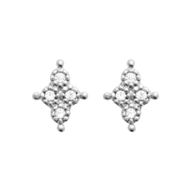 Coque de Nacre Puces d'oreilles argent 13002110