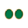 Coque de Nacre Puces d'oreilles plaqué or 23001350