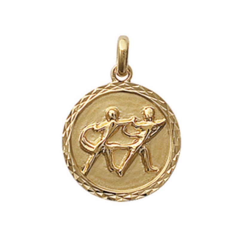 Coque de Nacre Pendentif zodiaque plaqué or 24821105