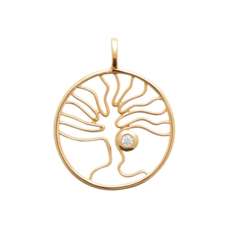Coque de Nacre Pendentif plaqué or 2781410