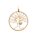 Coque de Nacre Pendentif plaqué or 2781410