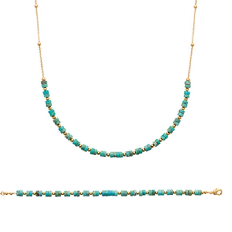 Coque de Nacre Collier plaqué or 973419