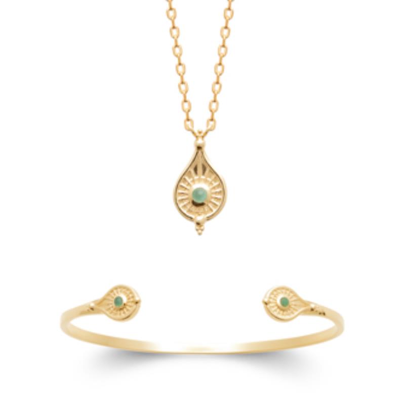 Coque de Nacre Collier plaqué or 973869