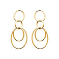 Coque de Nacre Boucles d'oreilles pendantes plaqué or 23035600