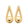 Coque de Nacre Puces d'oreilles plaqué or 23029800