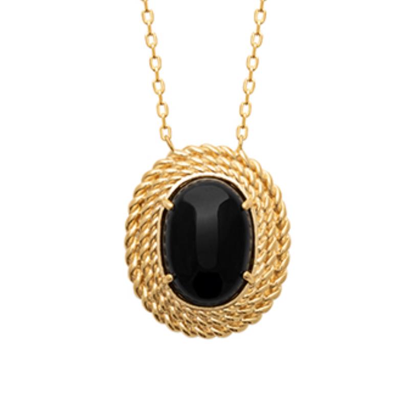 Coque de Nacre Collier plaqué or 973434