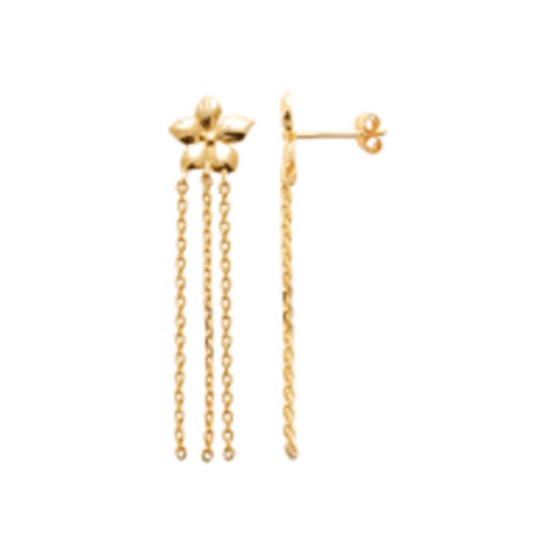 Coque de Nacre Boucles d'oreilles pendantes plaqué or 23049100