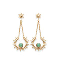 Coque de Nacre Boucles d'oreilles pendantes plaqué or 2553050