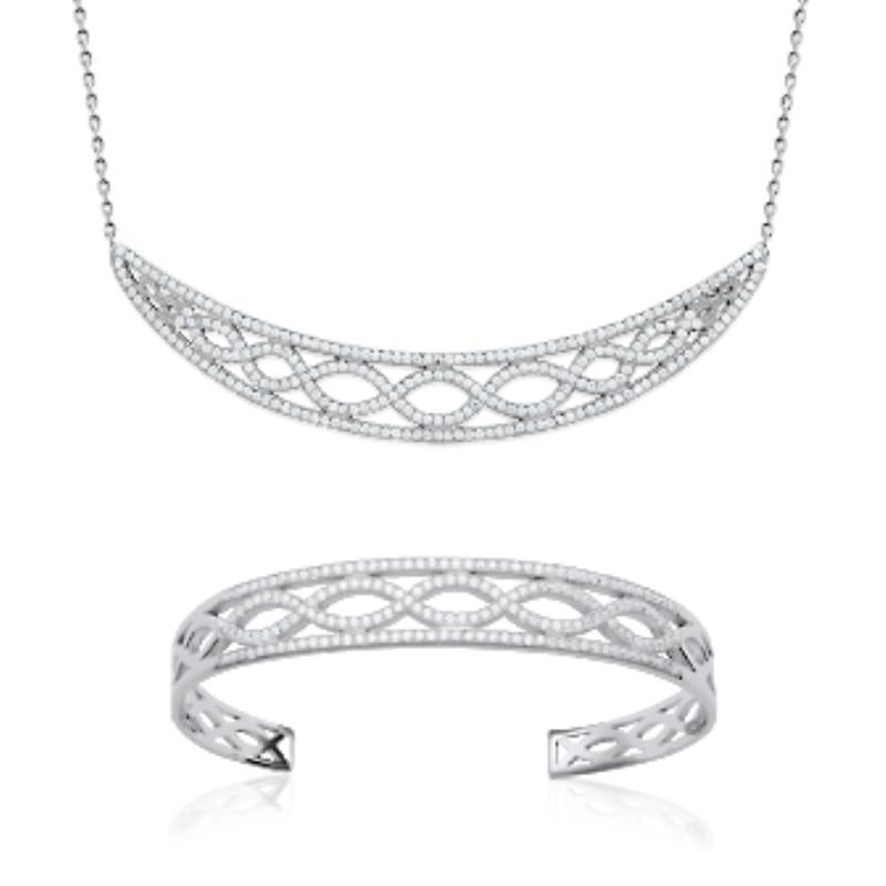 Coque de Nacre Collier argent 871547