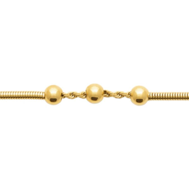 Coque de Nacre Bracelet acier doré 312215