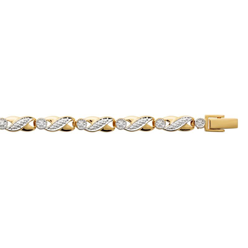 Coque de Nacre Bracelet plaqué or 970708