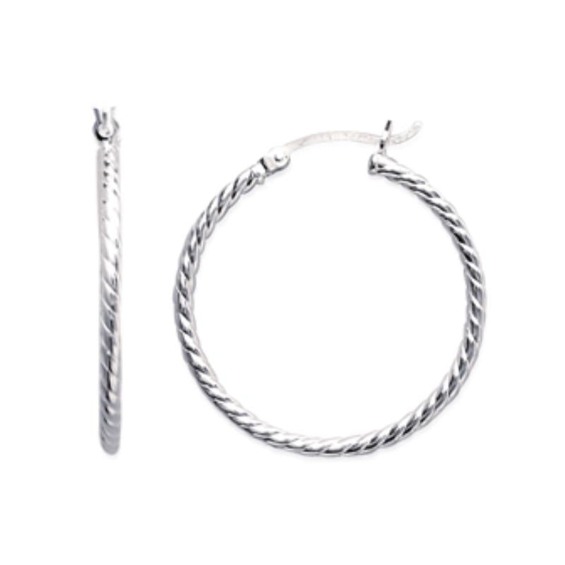 Coque de Nacre Créoles argent 1611330