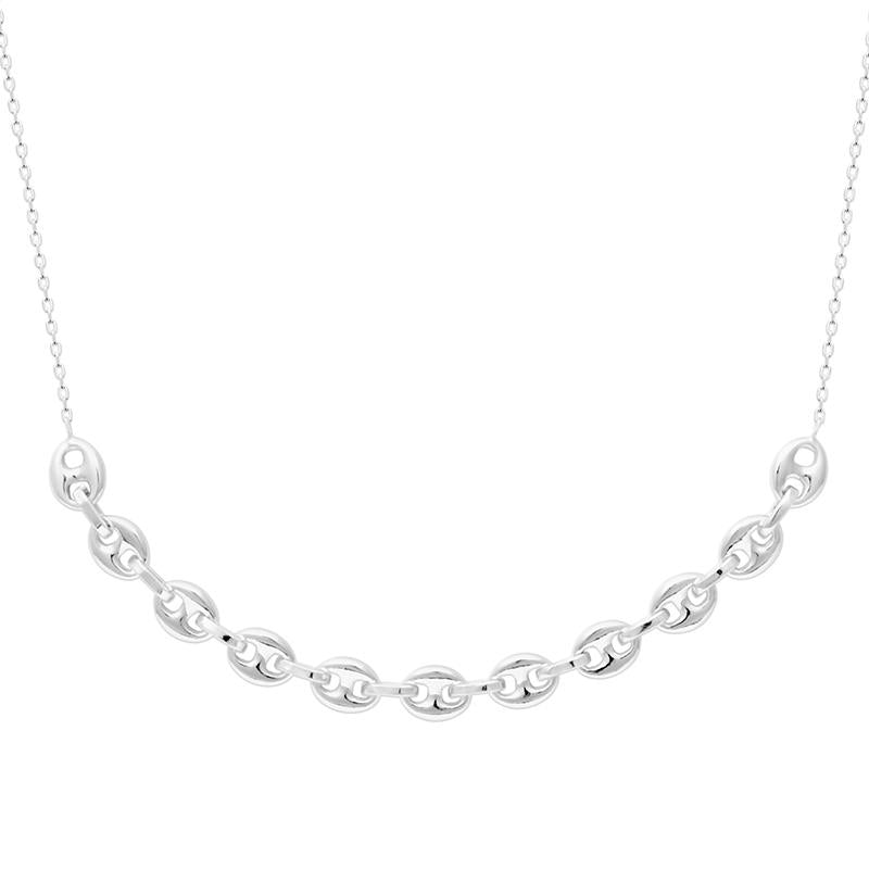 Coque de Nacre Collier argent 722021