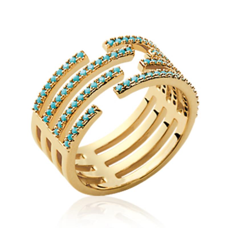 Coque de Nacre Bague plaqué or 2232630