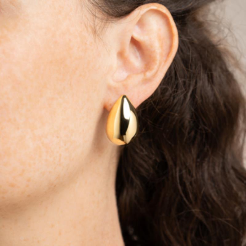 Coque de Nacre Boucles d'oreilles acier doré 3116809