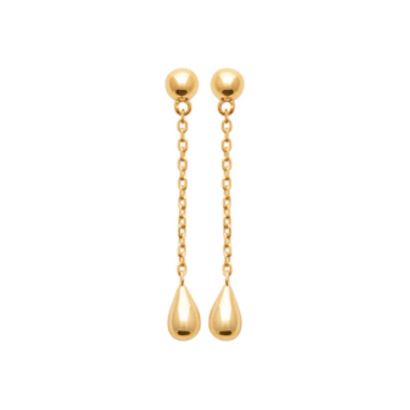 Coque de Nacre Boucles d'oreilles pendantes plaqué or 23070000