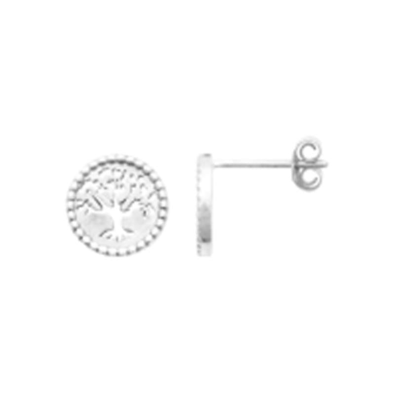 Coque de Nacre Puces d'oreilles argent 73052500