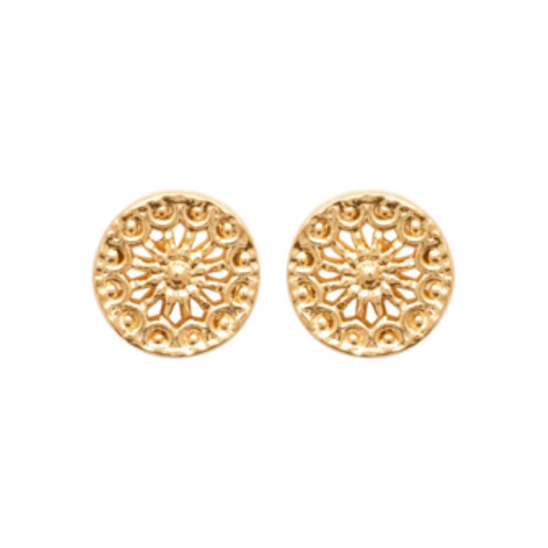 Coque de Nacre Puces d'oreilles plaqué or 23054700
