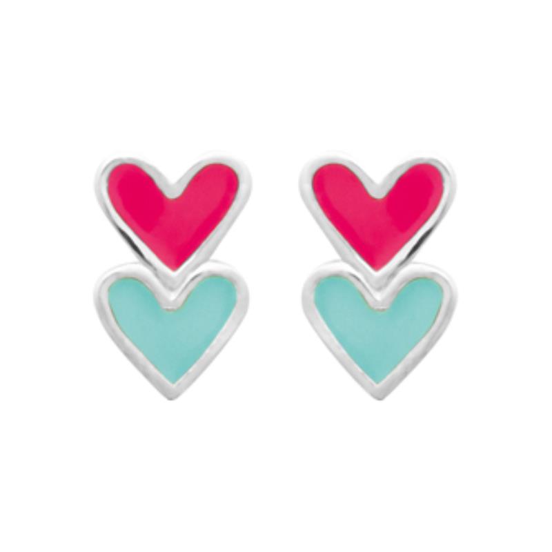 Coque de Nacre Puces d'oreilles argent 73040700
