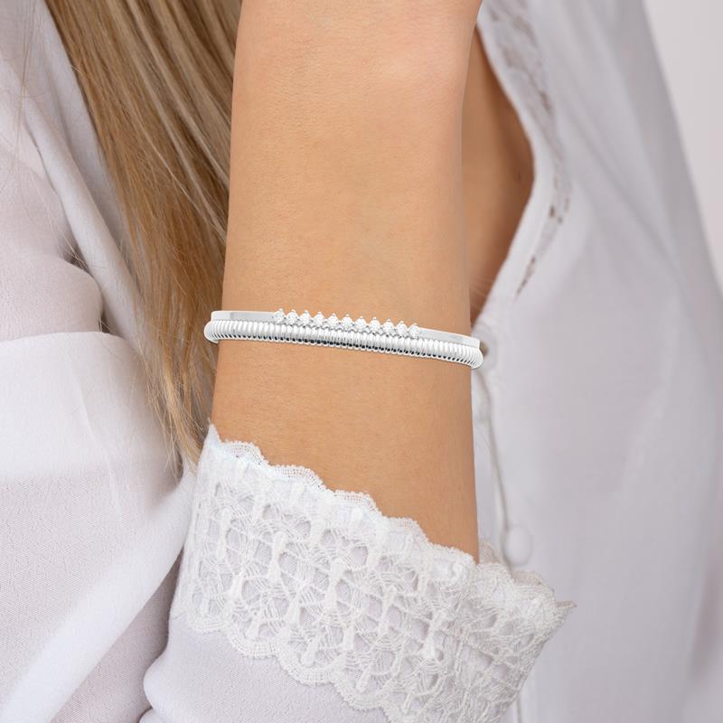 Coque de Nacre Bracelet jonc plaqué argent 474294